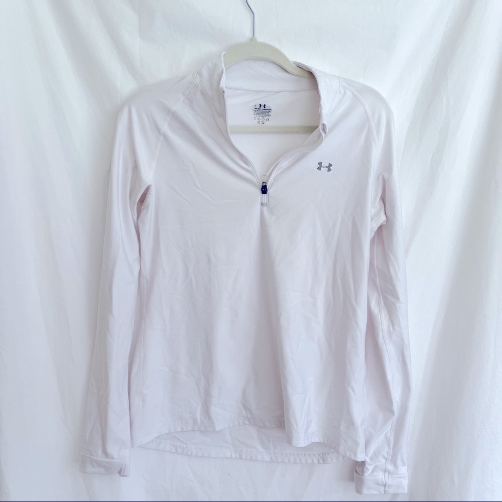 Under Armour Quarter Zip Pullover | White | Large